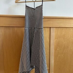 Crewcuts Black and White Striped Top